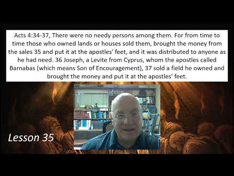 Acts 4:34-37 Lesson 35 May 9, 2022