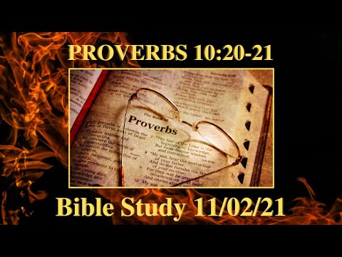 Proverbs 10:20-21