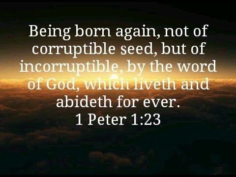 1 Peter 1:23 - How Are We Born Again by the Word of God?  What About Being Born of Water and Spirit?