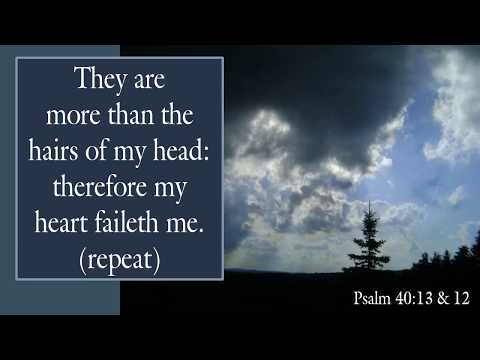 Psalm 40:13 & 12, Be pleased, O LORD, to deliver me...for innumerable evils have compassed me about