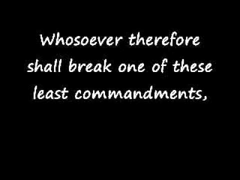 Matthew 5:17-20, Think not that I am come to destroy the law