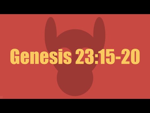 Genesis 23:15-20