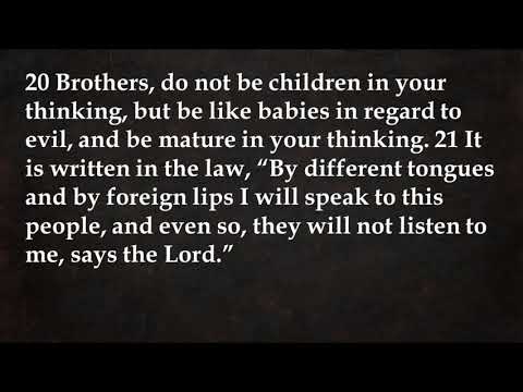 Invisible Church Video - 1 Corinthians 14:15-25