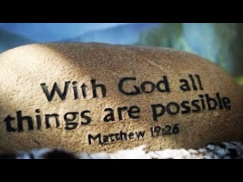 Matthew 19:26 NIV | With God All Things Are Possible
