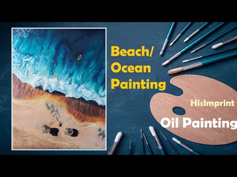 Ocean / Beach Timelapse Oil Painting - LORD in the Waves and the Still (Psalms 89:8-9)