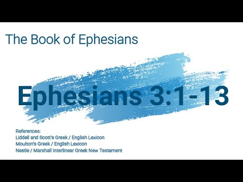 Ephesians 3:1-13