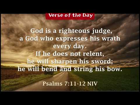 (BB말씀 0072) 영어말씀암송하기 Bible Verse Recitation - 공의로우신재판장 - Psalms 7:11-12, 시편 7:11-12