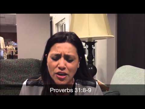 Be the Voice to the Voiceless--Proverbs 31:8-9