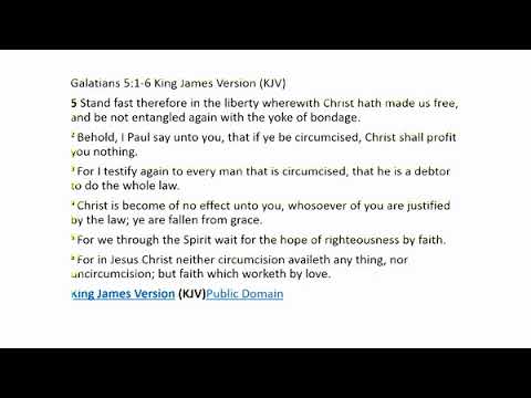 Sermon 3/24/2019 Galatians 5: 1-6