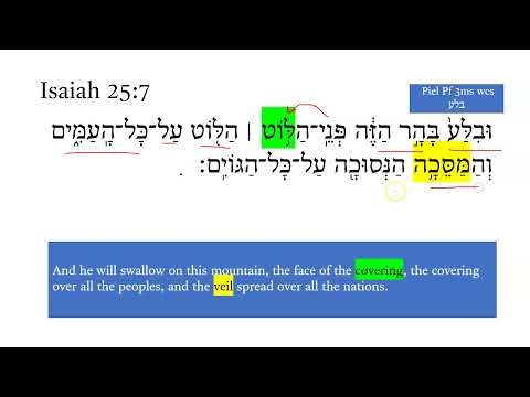 Thirty Days of Isaiah - Day 8 - Isaiah 25:6-8