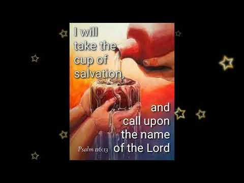 Psalm 116:13.. take the cup of salvation...