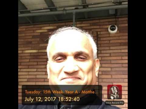 Tuesday: 15th Week: Year A - Matthew 11:20-24