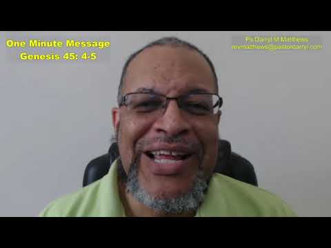 One Minute Message - See The Bigger Picture - Genesis 45: 4-5 #genesis #joseph #darrylmatthews