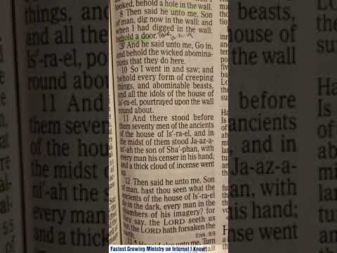 SMRF Club THUR 31st. Oct. 2019 Ezekiel 8:8-18 & 9 & 10:1-10