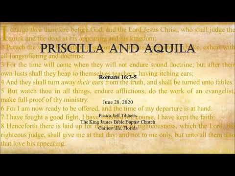 Romans 16:3-5 Priscilla and Aquila