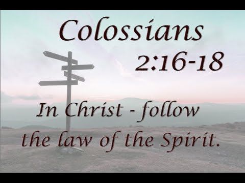 Colossians 2:16-18