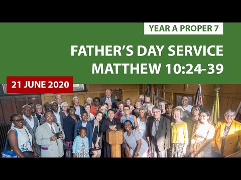 21 June 2020 Father's Day Service led by Kido Baek / Matthew 10:24-39 / Genesis 21:8-21