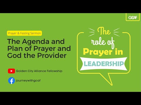 Matthew 6:10-11 | The Agenda and Plan of Prayer and God the Provider (Sermon)