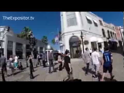 Preached Hebrews 10:26-27 & Heb 6:4-8 in Beverly Hills, on Rodeo Drive (false converts)