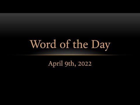TURFJC Word of the Day for April 9th, 2022: Psalm 34:21