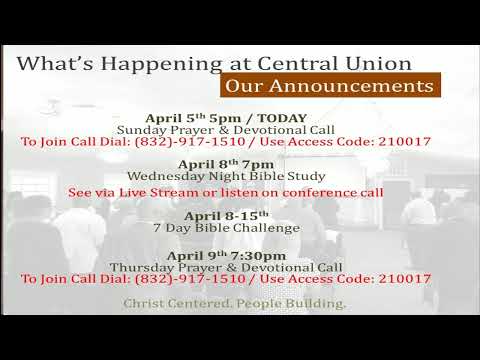 10:30 AM service "Stretch Out Your Hand" Mark 3:4-6 Minister Keir S. Brady