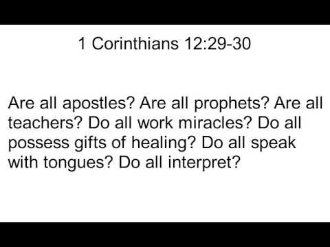 46 1 Corinthians 12:29-30