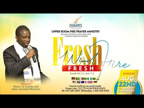 ????Join our Sunday Morning Service with Pastor J.E Charles | Acts 2: 1-15 | Sunday August 22nd 2021