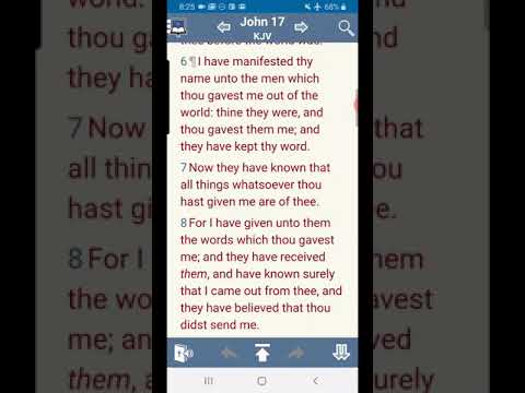 John 17:6 through 14 how the son's relationship with the father is ours