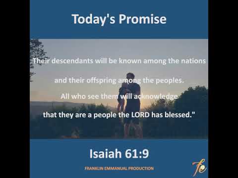 Today's Promise (Isaiah 61:9) English
