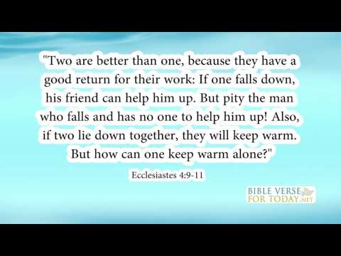 Bible Verse about Friendship Ecclesiastes 4:9-11 | Bible Verses | (Daily for Quotes On Love)