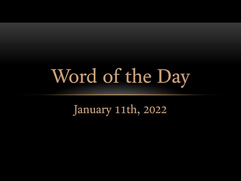 TURFJC Word of the Day for January 11th, 2022: Galatians 4:1–2