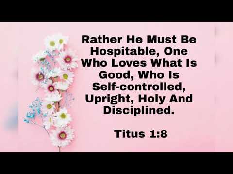 Bible words - Titus 1:8