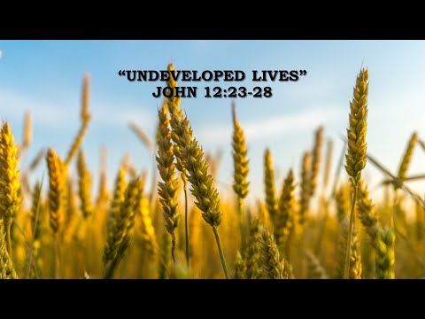 "Undeveloped Lives" John 12:23-28
