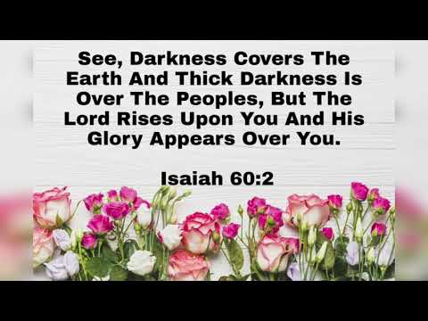 Bible words - Isaiah 60:2