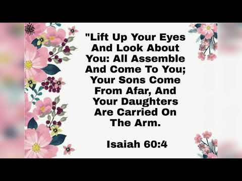 Bible words - Isaiah 60:4