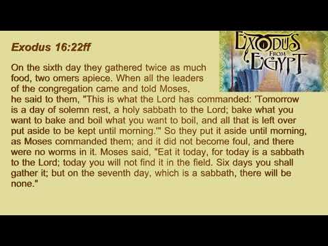23. Exodus 16:22ff