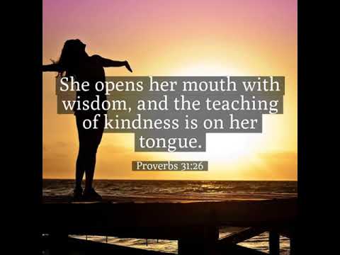 Proverbs 31:26, Evening