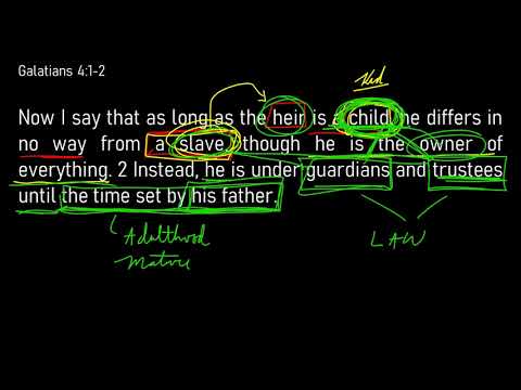 Galatians 4:1-11 //  Sons and Daughters of God Through the Gospel not the Law