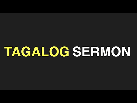 TAGALOG SERMON | FAITH | Mark 5:25-34