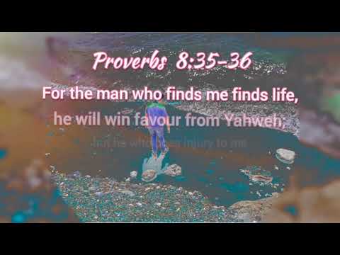 The Holy Bible - Proverbs 8:35-36