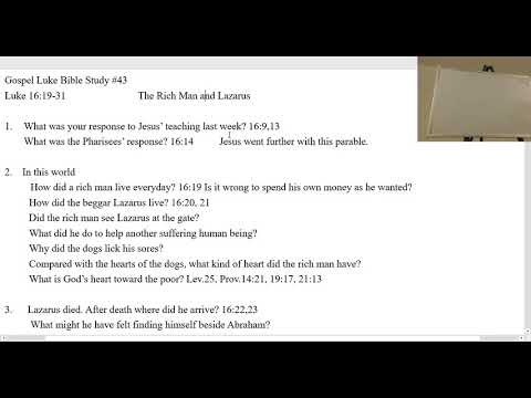 Boksoon Kim Bible Study Luke 16:19-31 The rich man and Lazarus