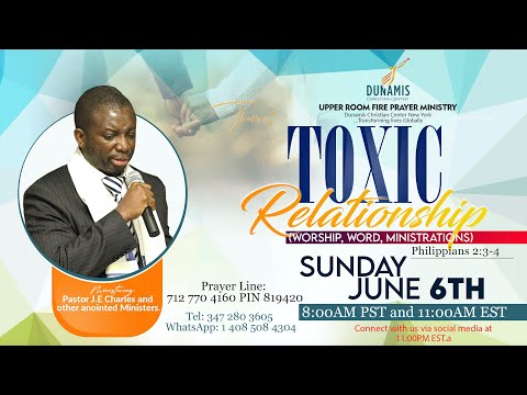 ????Toxic Relationships with Pastor J.E Charles | 2Corinthians 6:14-17 | Sunday June 6th 2021