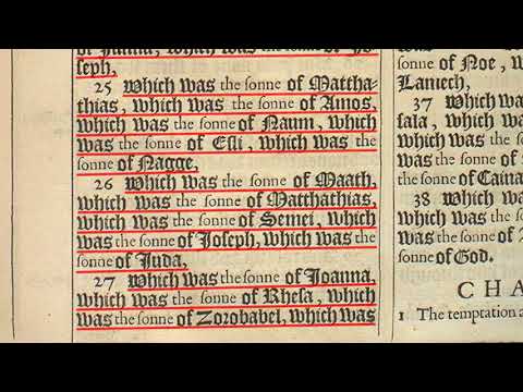 Bible Reading: Matthew 1:1-17 and Luke 3:23-38, version 2018/04/12 18:22