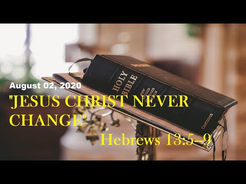 August 02, 2020 | Word of God: Hebrews 13:5-9 | Apostle Dr. Evelyn Rivera | YGGKC