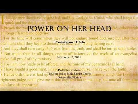 I Corinthians 11:3-16 Power on her Head