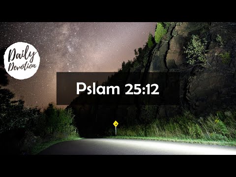 Daily Devotion || 22.06.2020 || Psalm 25:12 || Rev. Dawson Selvarajan