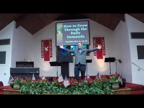 How to Grow Through the Daily Demands  (Exodus 16:1-4,13-16)