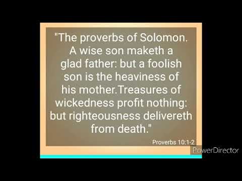 Proverbs 10:1~32
