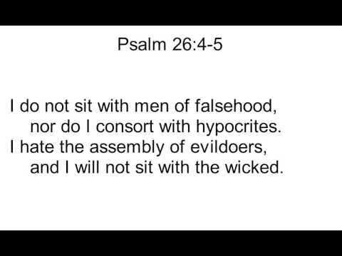 19 Psalm 26:4-5