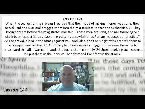 Acts 16:19-24 Lesson 144 October 7, 2022